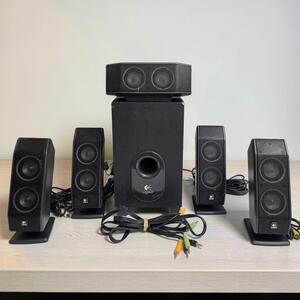 Logitech X-540 5.1 Surround System Tested – READ – Missing Subwoofer Foot